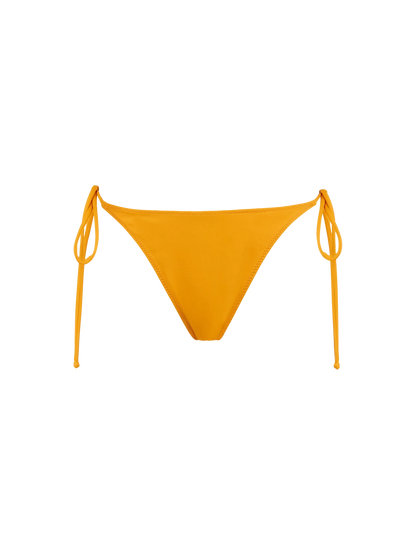 Woman ochre yellow classic swim briefs Marielle