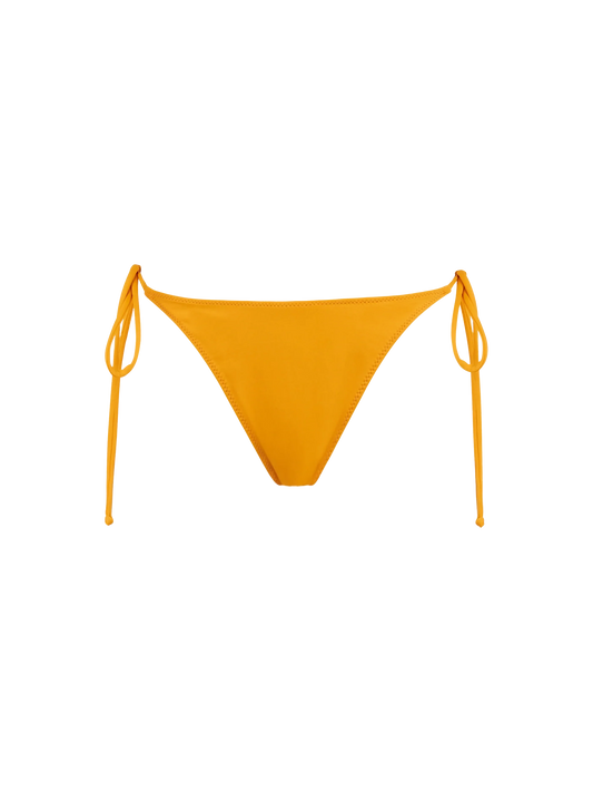 Woman ochre yellow classic swim briefs Marielle