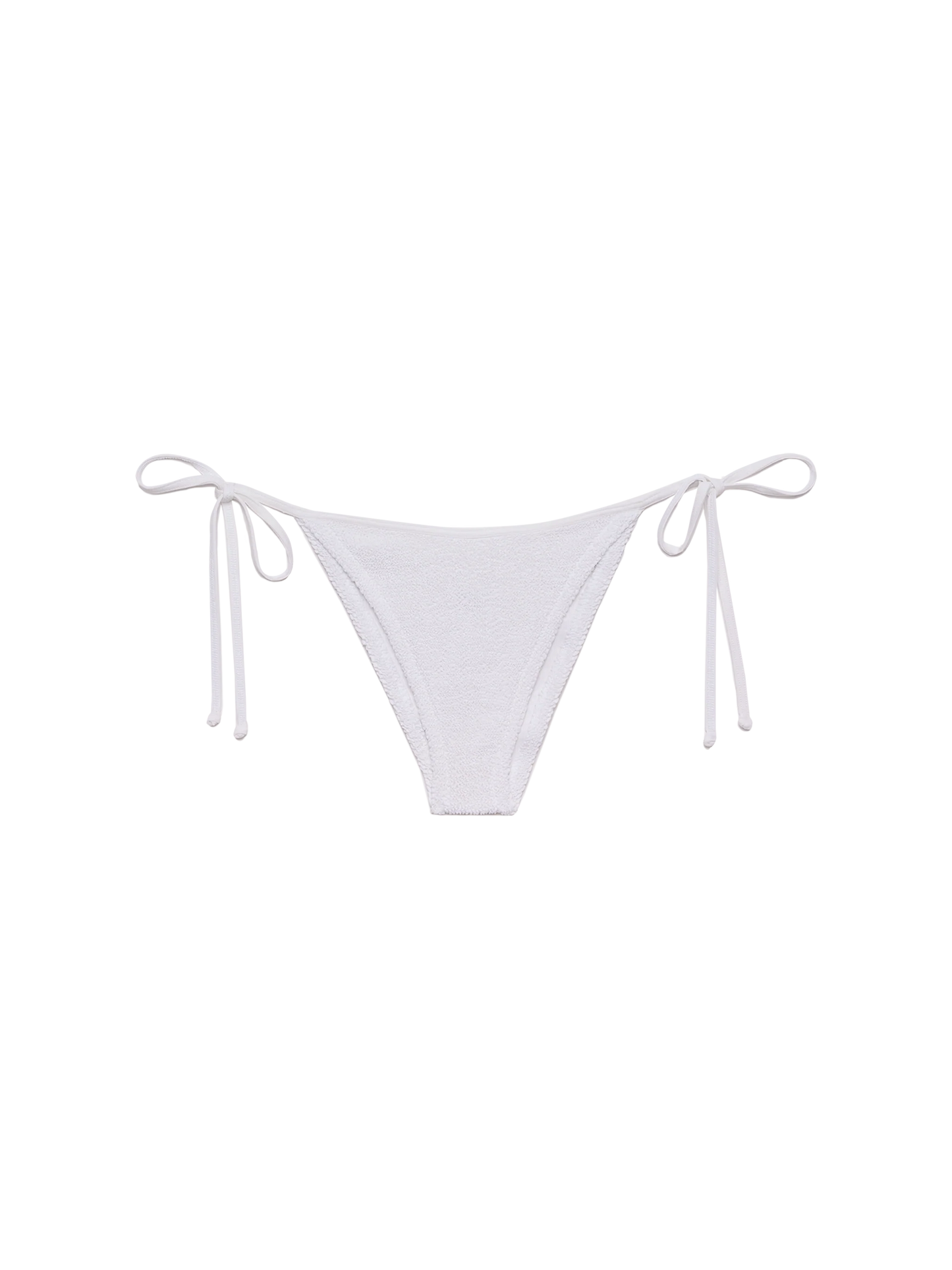 Marielle white crinkle classic swim briefs