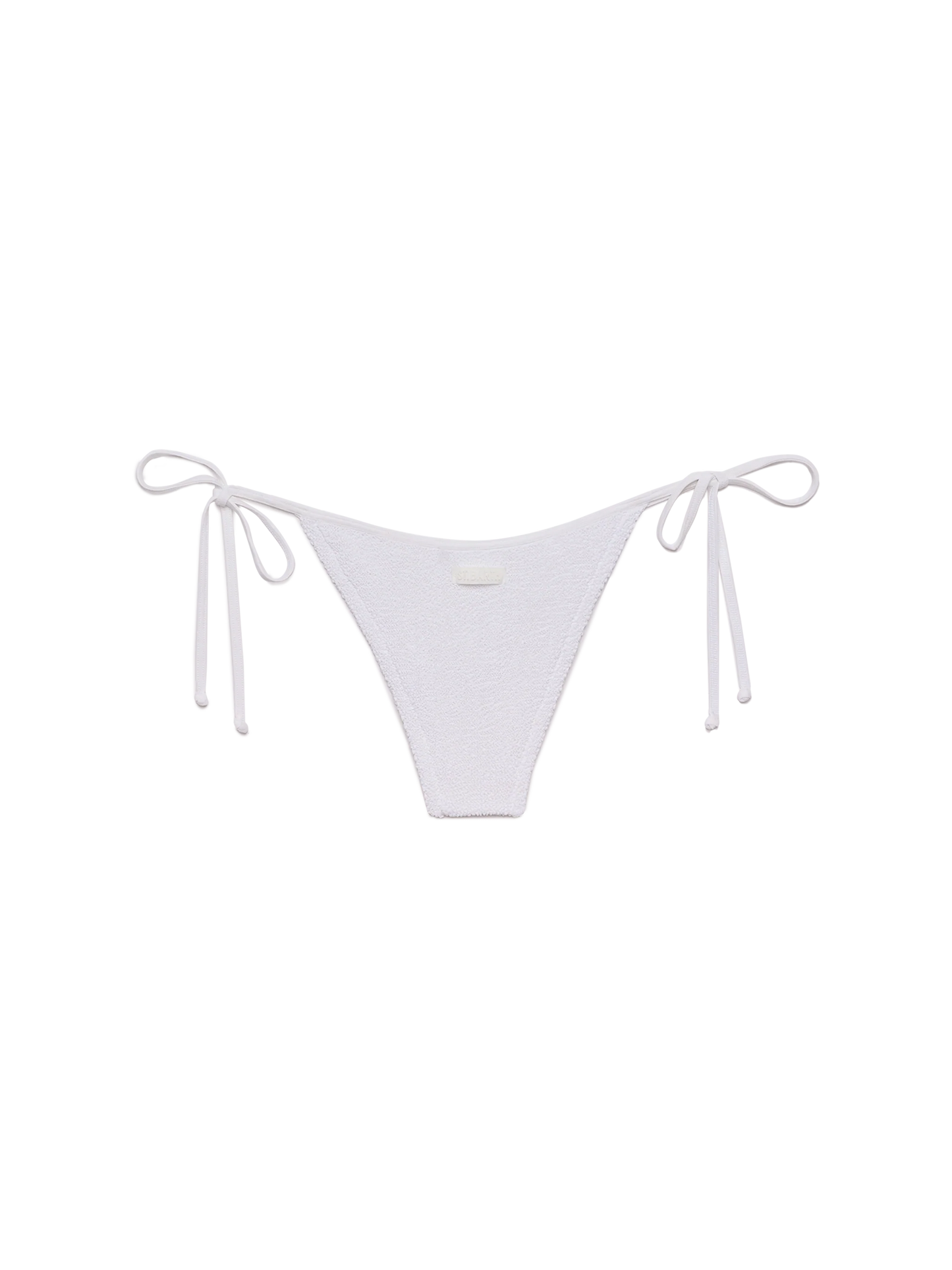 Marielle white crinkle classic swim briefs