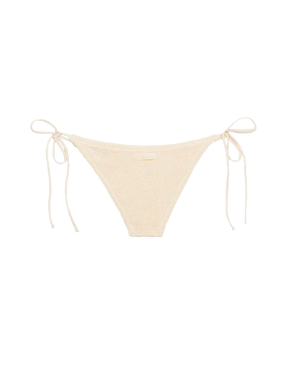 Woman beige classic crinkle swim briefs Marielle