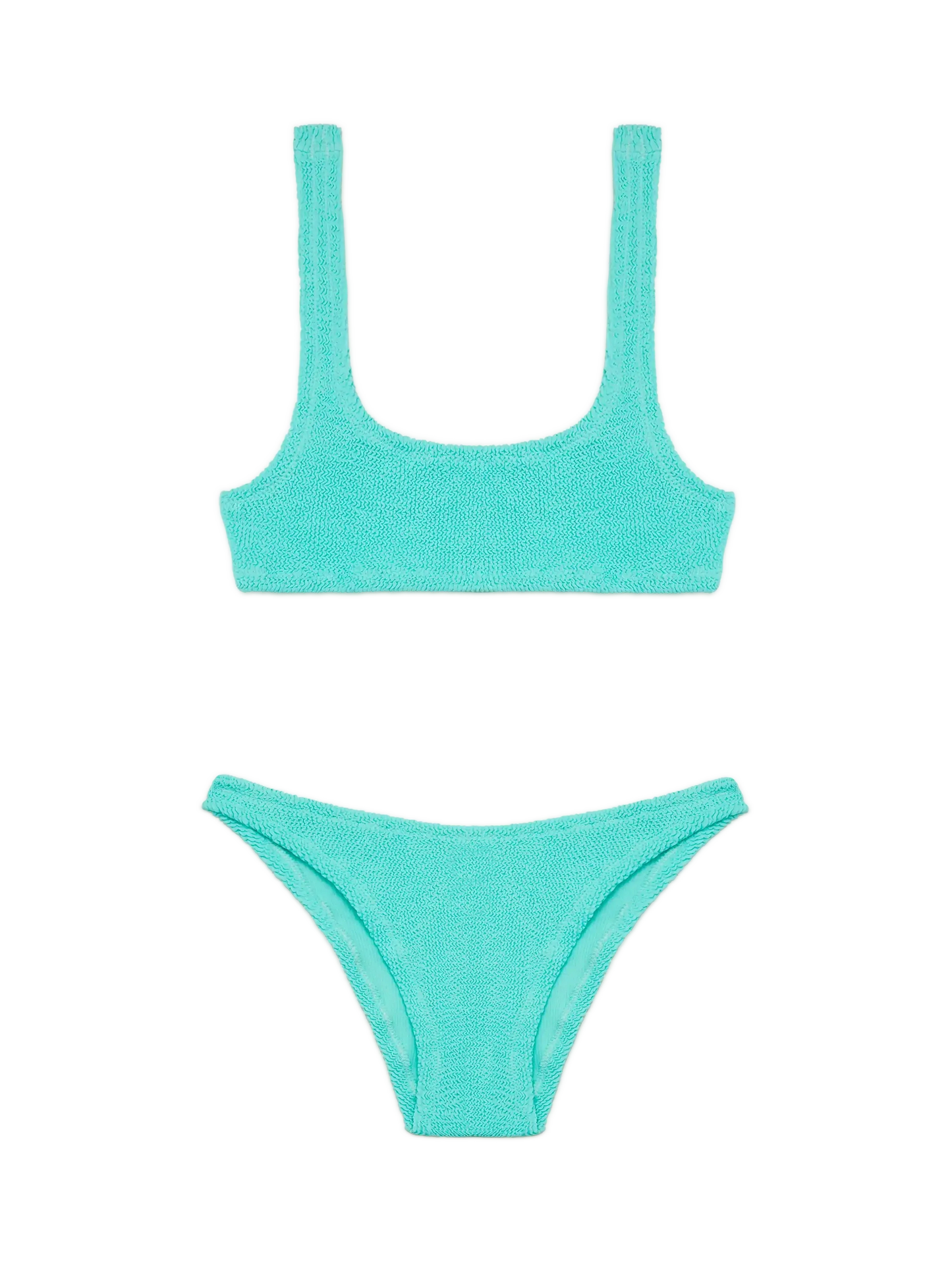 Water green crinkle bralette bikini Naima Elise