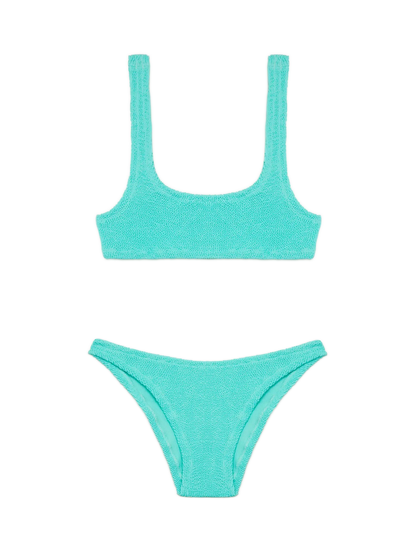 Water green crinkle bralette bikini Naima Elise
