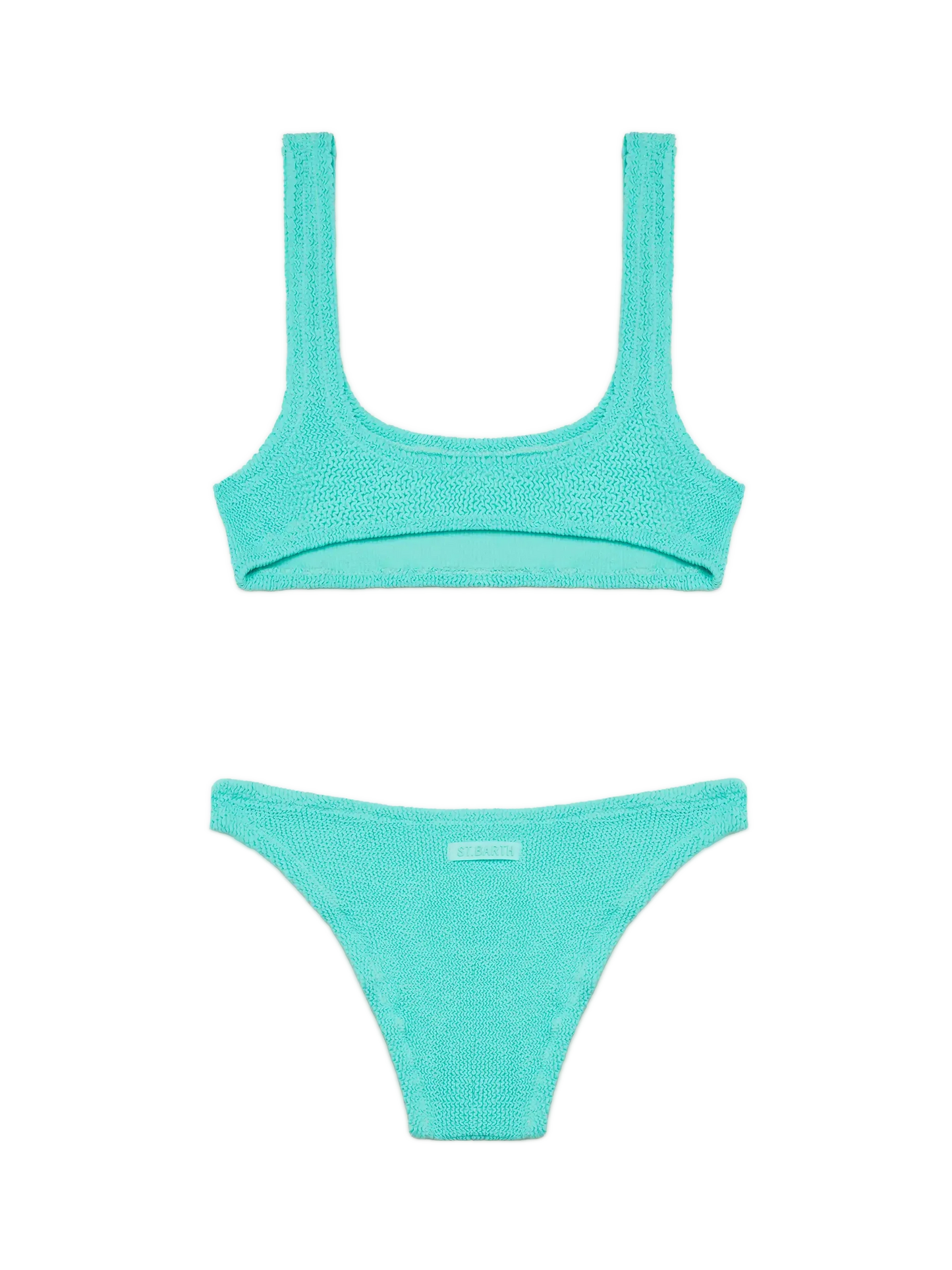 Water green crinkle bralette bikini Naima Elise