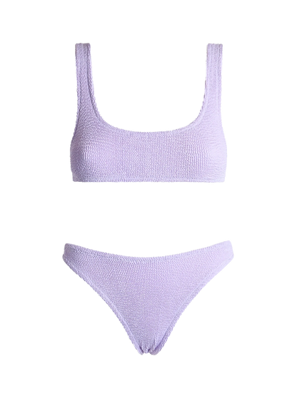 Woman lilac classic crinkle bikini Naima Elise