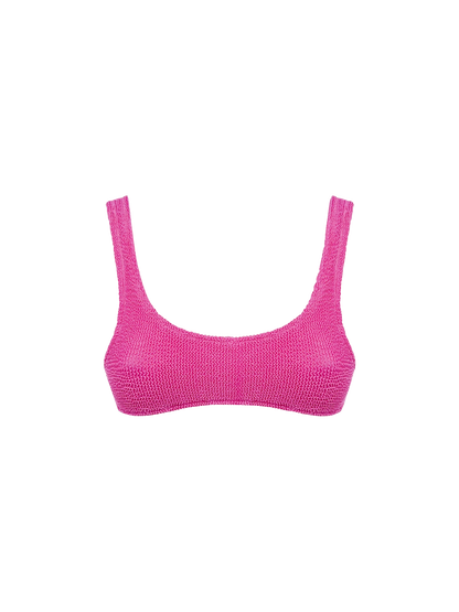 Woman pink classic crinkle bralette Naima