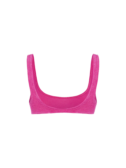 Woman pink classic crinkle bralette Naima