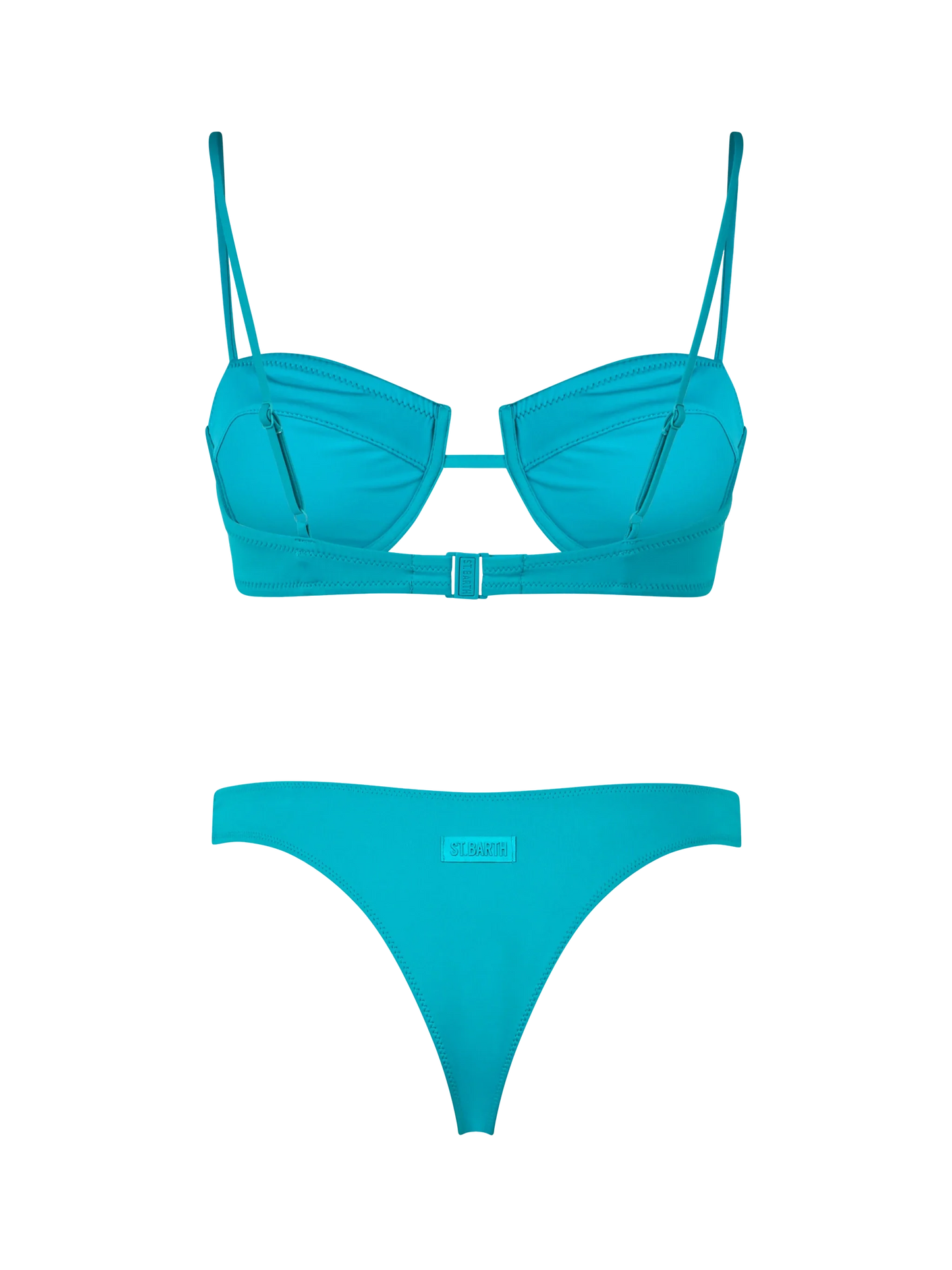 Woman sage green underwired bralette bikini Salina Naomi