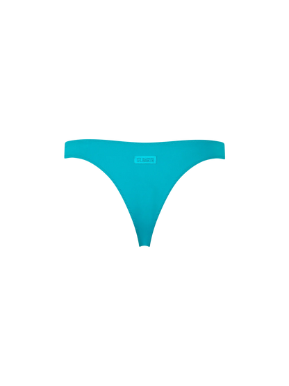 Woman teal cheeky swim briefs Naomi