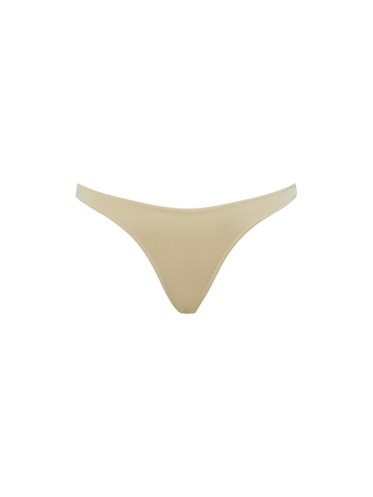Naomi shimmer gold cheeky swim briefs