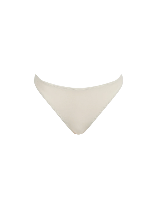 Woman cream cheeky swim briefs Naomi