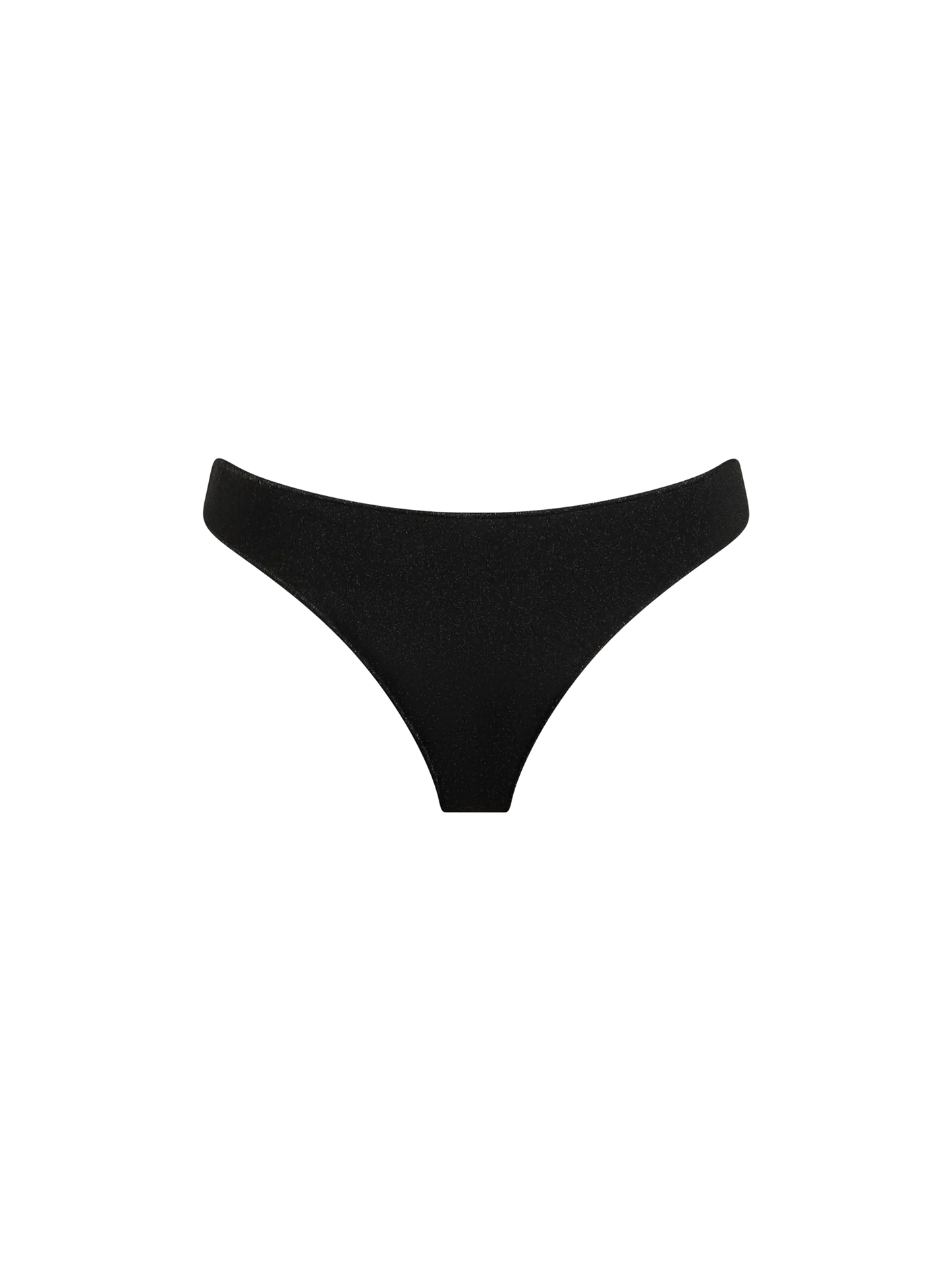 Woman black lurex cheeky swim briefs Naomi
