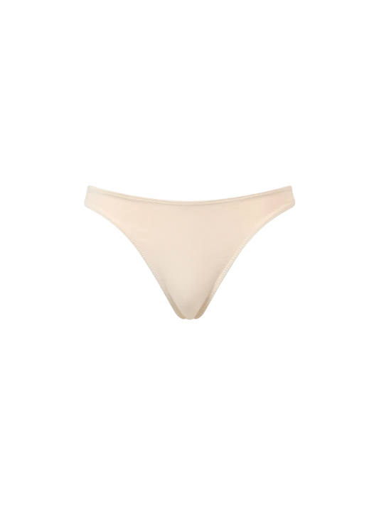 Woman beige cheeky swim briefs Naomi