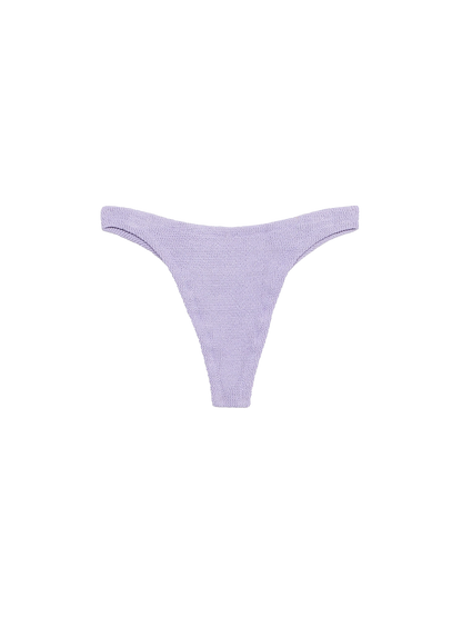 Woman lilac classic lurex cheeky swim briefs Naomi