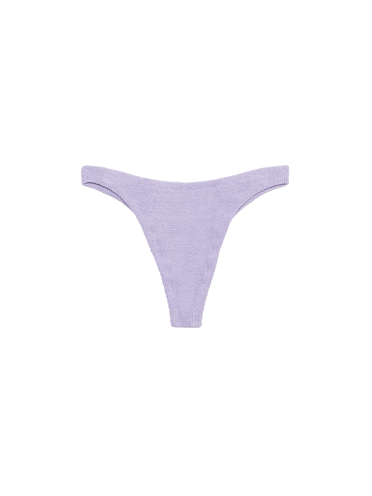 Woman lilac classic lurex cheeky swim briefs Naomi