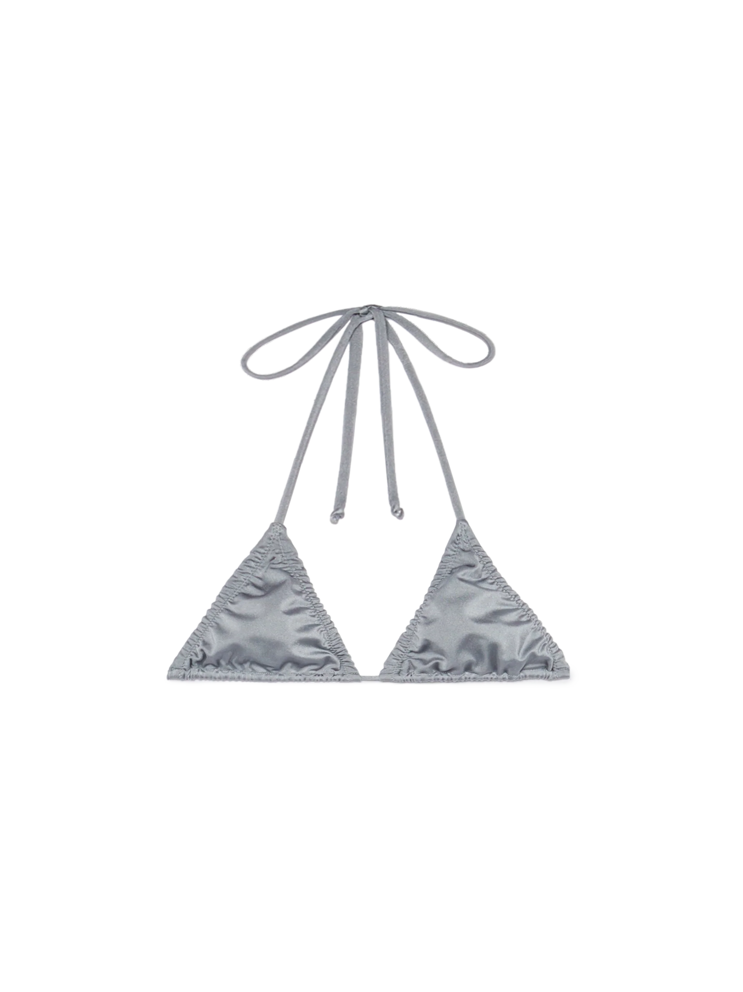 Nilly shimmer grey classic triangle top