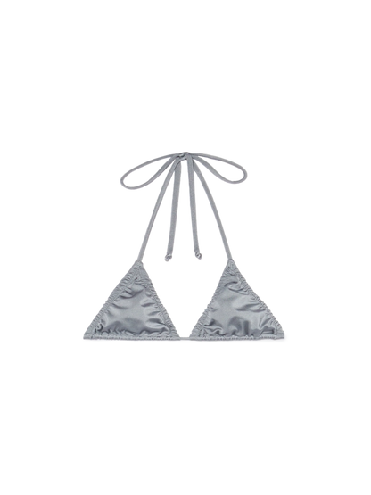 Nilly shimmer grey classic triangle top
