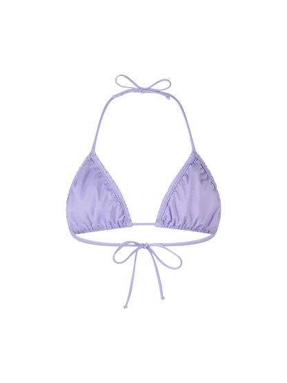 Woman lilac classic triangle top swimsuit Nilly