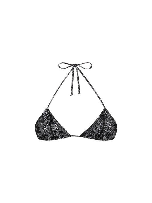 Nilly classic triangle top with bandanna print