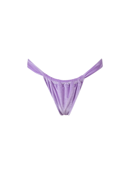 Woman chenille cheekiest swim briefs Noelle