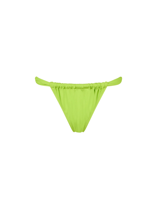 Woman lime green cheekiest swim briefs Noelle