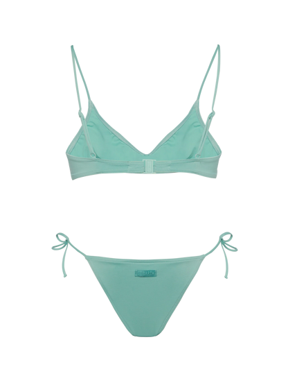 Paloma Marielle sage green bikini with scoop bralette top and classic briefs