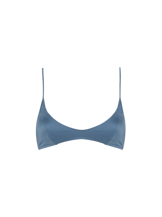 Paloma shimmer blue avio scoop bralette