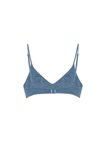 Paloma shimmer blue avio scoop bralette