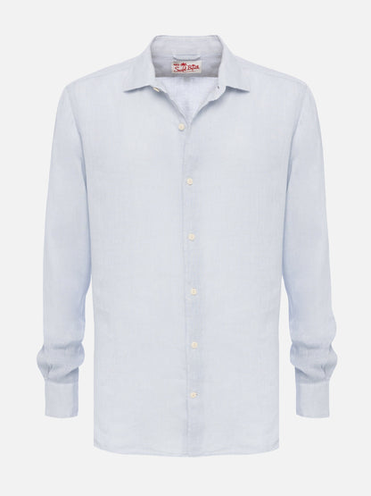 Stone grey linen shirt Pamplona