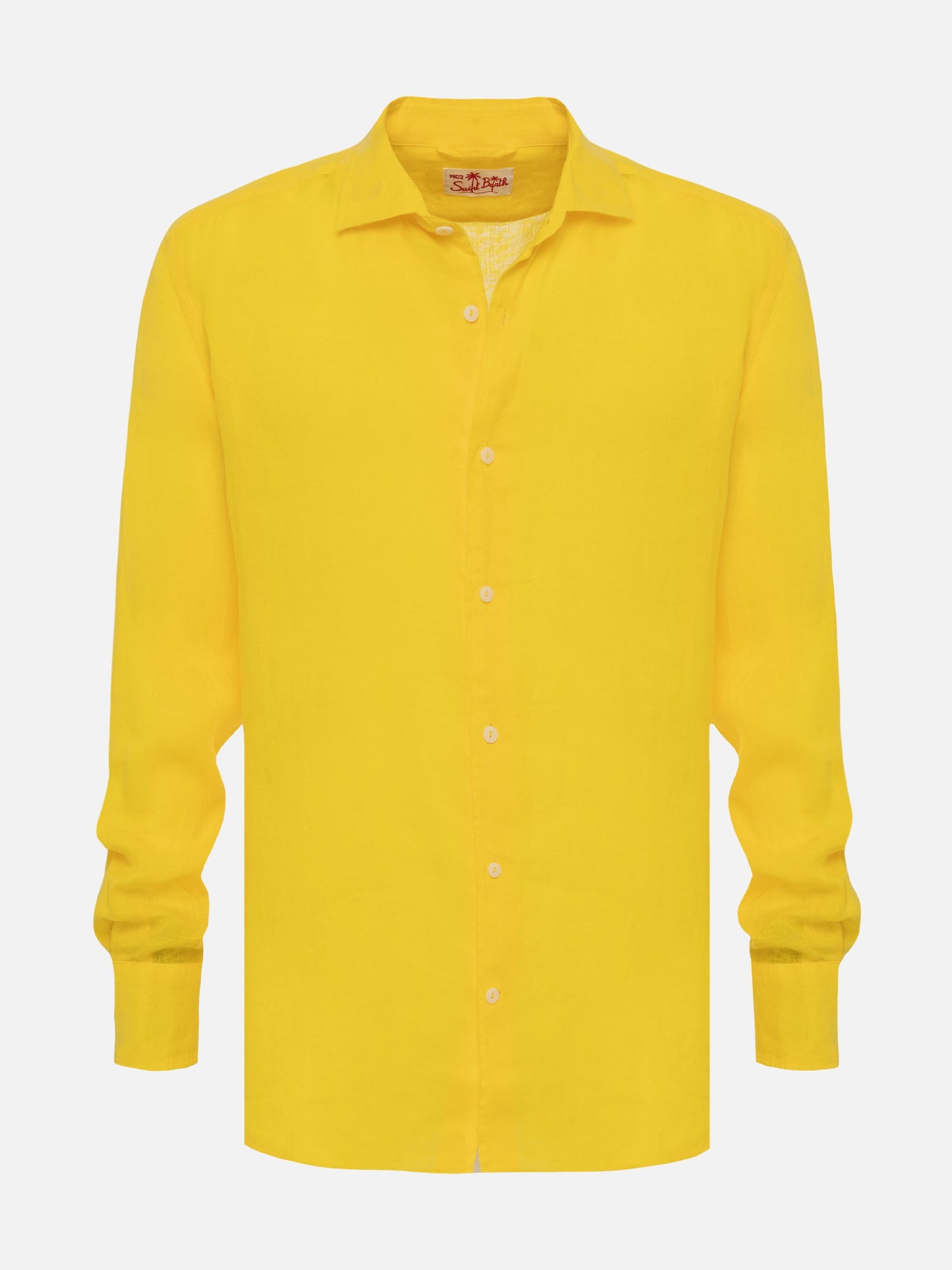 Yellow linen shirt Pamplona