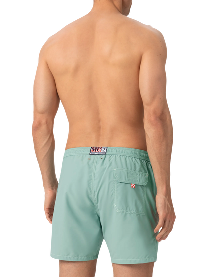 Sage green mid-length classic light swim shorts Patmos