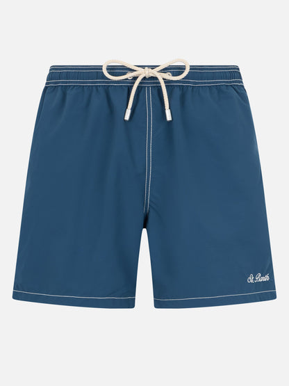 Navy blue classic light swim shorts Patmos