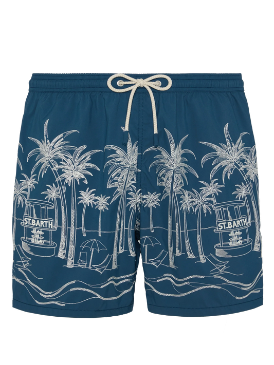 Mid-length swim shorts Patmos The Riviera with embroidery