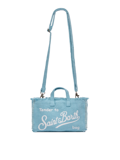 Light blue linen Phone Bag - MC2 Saint Barth