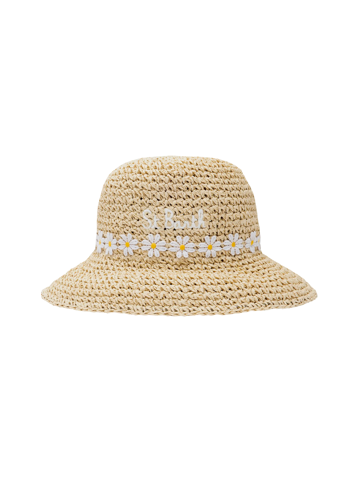 Polly bucket-style straw-effect hat