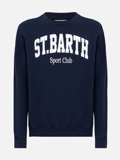 Ponza crewneck cotton sweatshirt with St. Barth Sport Club print