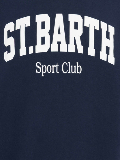 Ponza crewneck cotton sweatshirt with St. Barth Sport Club print