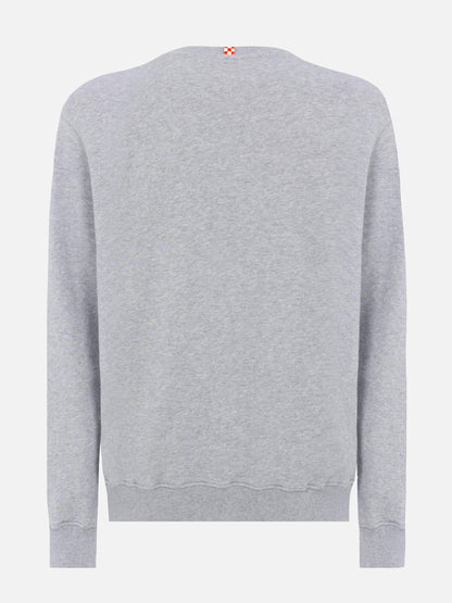 Ponza crewneck cotton sweatshirt with St. Barth Sport Club print