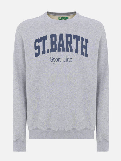 Ponza crewneck cotton sweatshirt with St. Barth Sport Club print