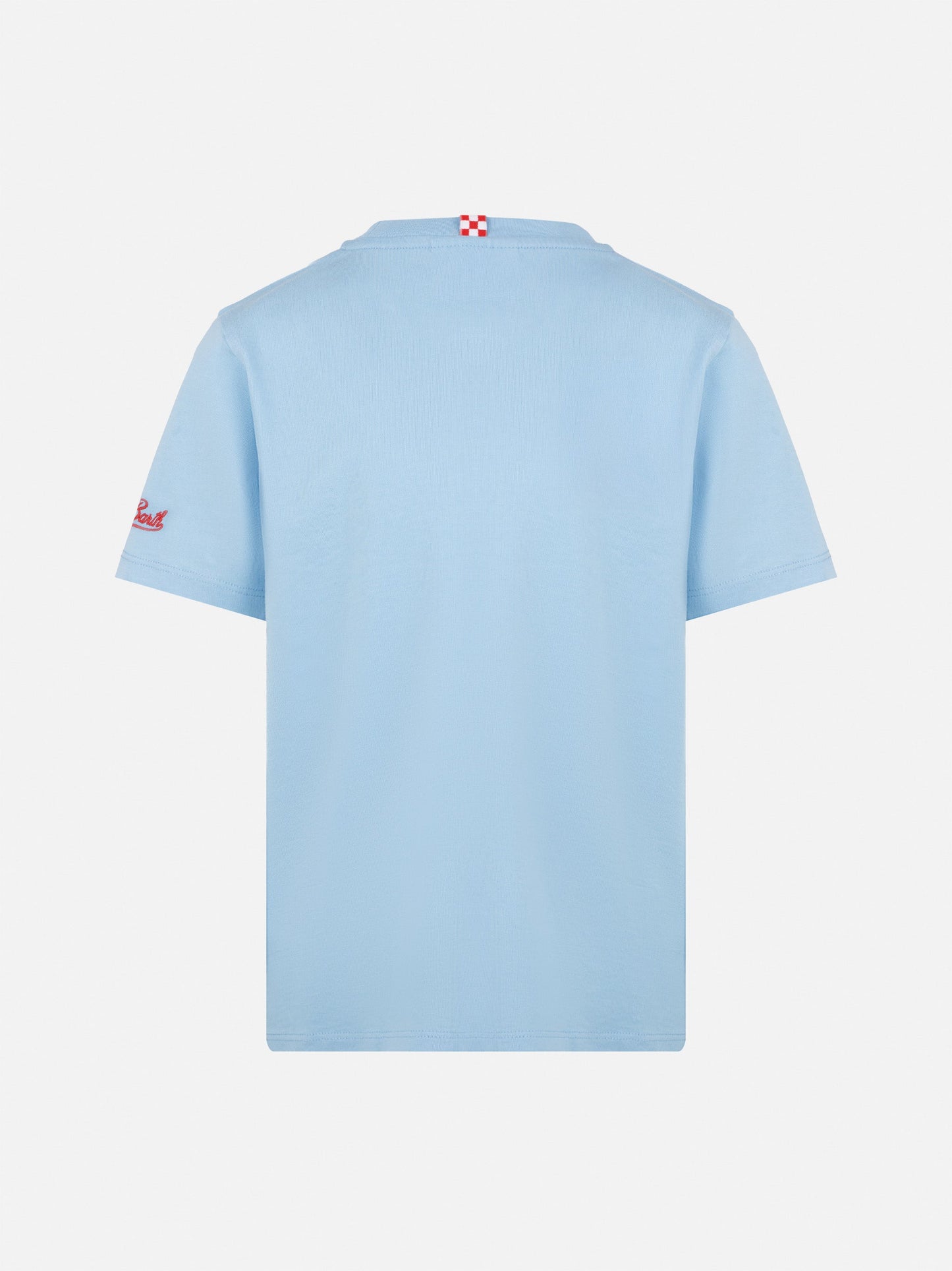 Portofino Jr cotton jersey t-shirt with Il Sole bacia i Monelli embroidery | INSULTI LUMINOSI SPECIAL EDITION