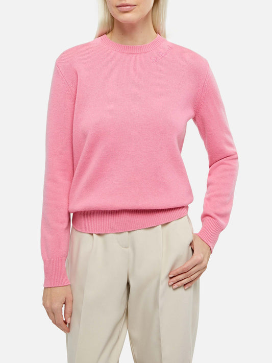 Woman pink cashmere blend sweater New Queen