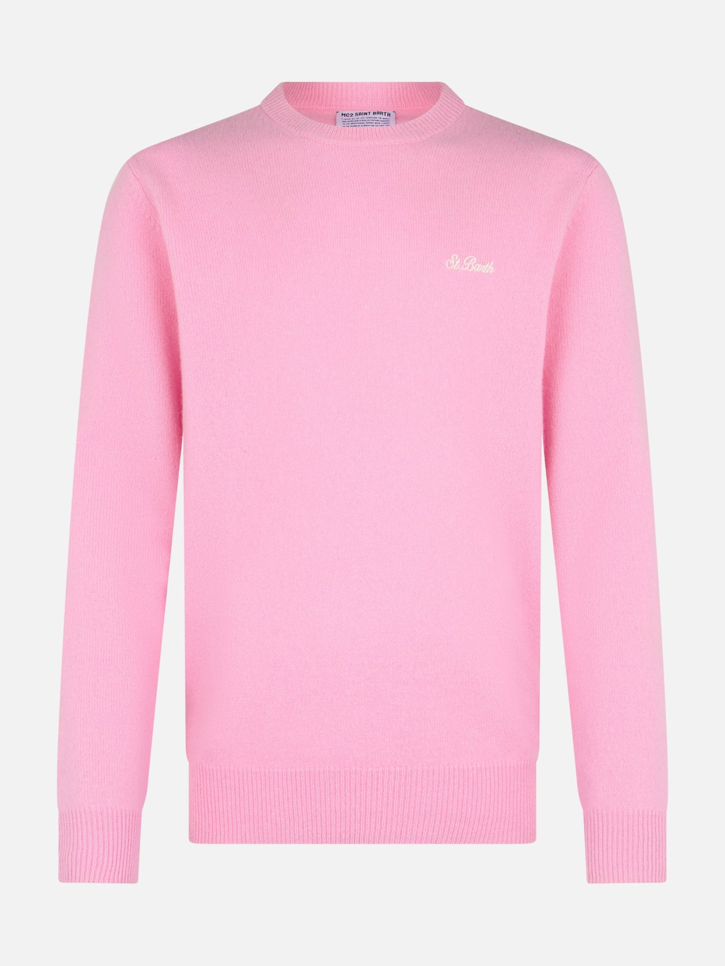 Man pink lambswool sweater Regent