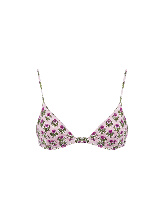 Woman flower triangle top swimsuit Rylie