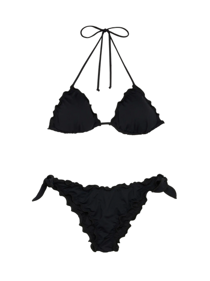 White black classic triangle bikini Sagittarius Moon