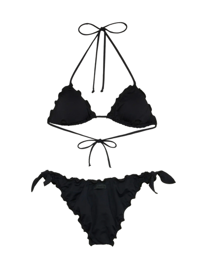 White black classic triangle bikini Sagittarius Moon