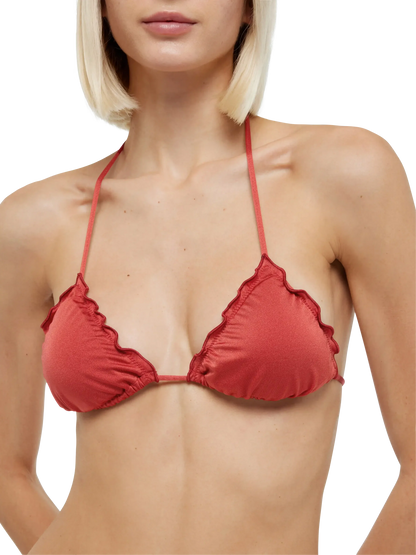 Sagittarius shimmer brick red classic triangle top