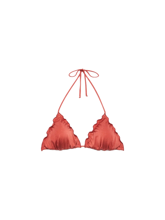 Sagittarius shimmer brick red classic triangle top