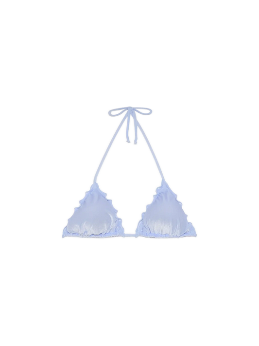 Sagittarius light blue velvet classic triangle top