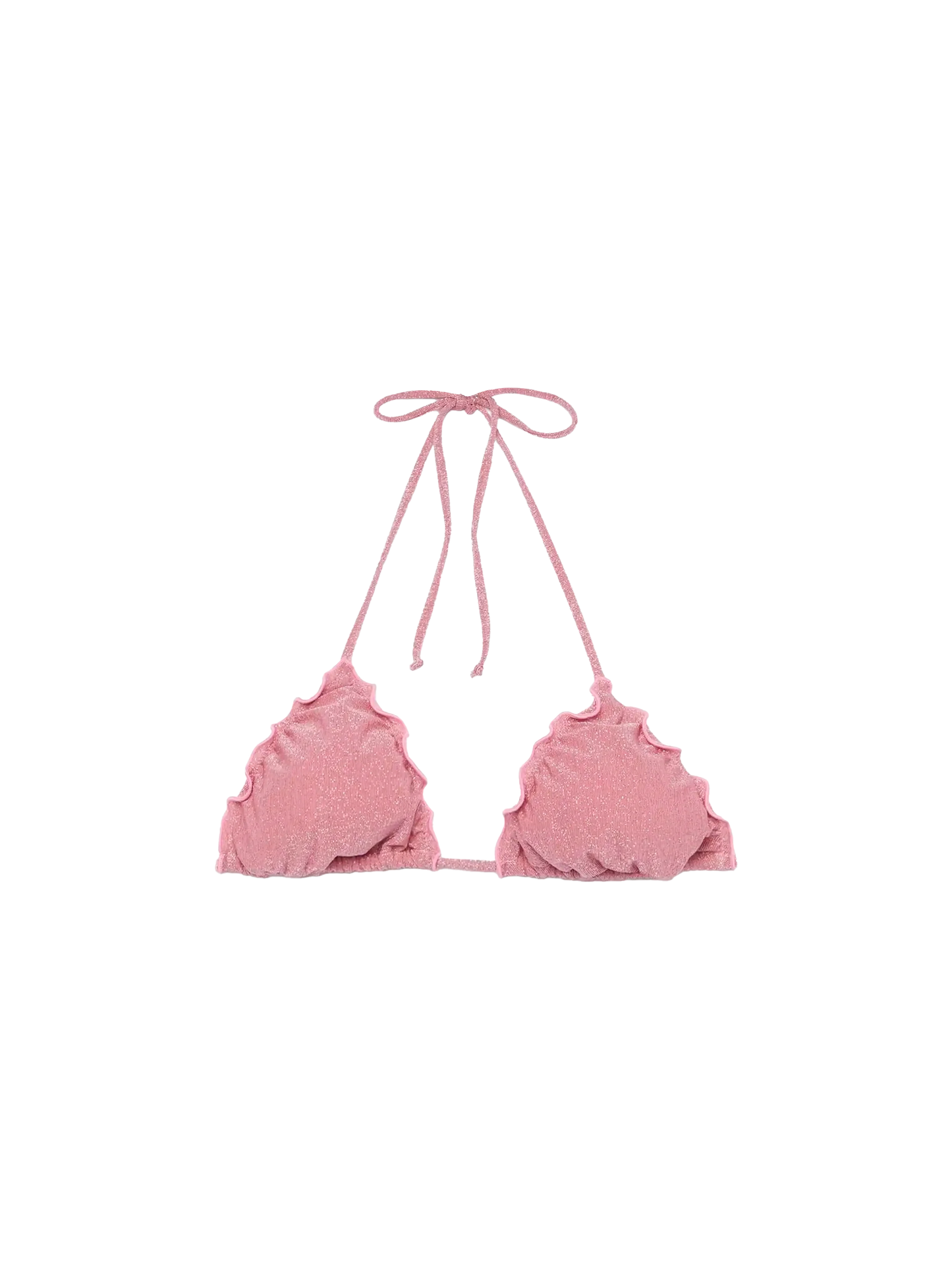 Sagittarius pink lurex classic triangle top