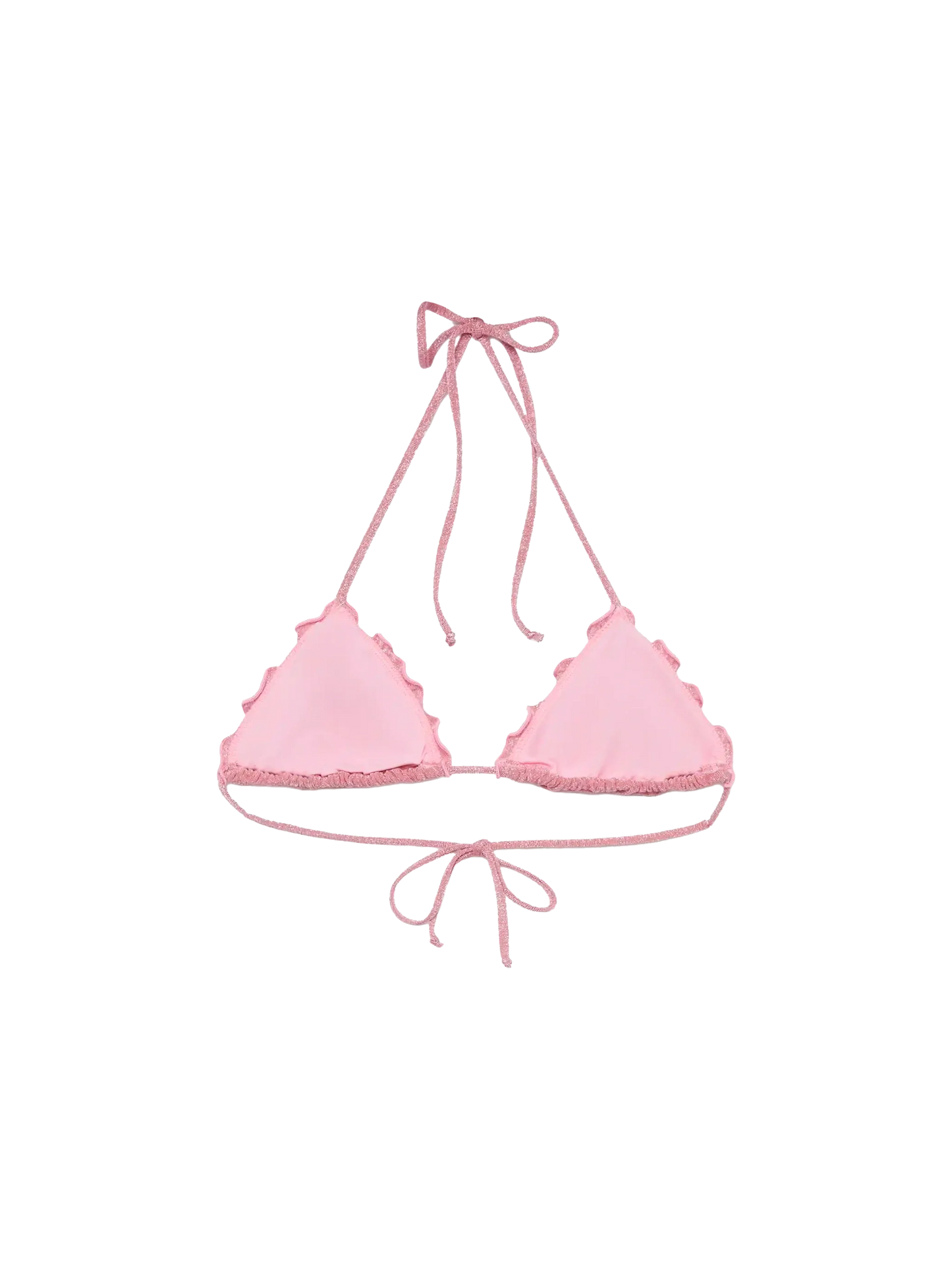 Sagittarius pink lurex classic triangle top